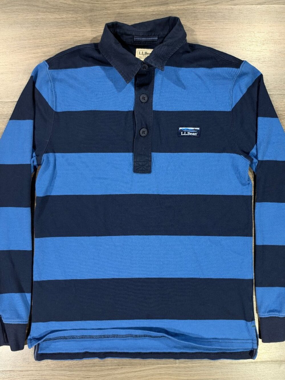 L.L. Bean Men's Soft Rugby Shirt - Blue